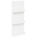 vidaXL Magasinreol med hylle Hvit 43 x 11 x 102 cm Konstruert tre