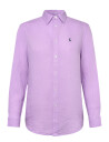 Polo Ralph Lauren Classic Fit Linen Shirt - Purple - XL