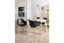 Matsalsstol Beliani Millers set om 4 Beige-Ljust Trä Black -