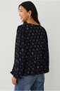 Ellos Collection   Jerseybluse med ballongermer   Svart