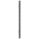 vidaXL Veggmontert sengegavl grå 206x3x63 cm heltre furu