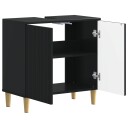 vidaXL Baderomsvaskeskap ARNHEM Svart 59,5 x 31,5 x 59 cm