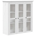 vidaXL Highboard BODO hvit 115,5x43x200,5 cm heltre furu