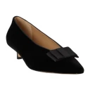 Lauren Ralph Lauren Francesca Bow Trim Velvet Pump   BLACK/BLACK   38