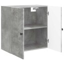 vidaXL Vegghengt skap Betonggrå 59 x 31 x 60 cm Konstruert tre