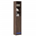  Skjenk med LED brun eik 36x32,5x200 cm konstruert tre 8721102966958