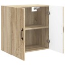 vidaXL Vegghengt skap Sonoma eik 59 x 31 x 60 cm Konstruert tre