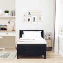  Kontinentalseng med madrass med madrass Svart 90 x 190 cm