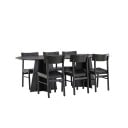 Spisegruppe Venture Home Bootcut Oval med 6st Montros Spisestoler