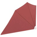 vidaXL Sammenleggbar sidemarkise for balkong terrakotta 160x240 cm