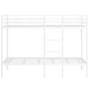  Køyeseng uten madrass hvit 107x203 cm stål 42000332