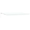 vidaXL Manuell Uttrekkbar Markise Hvit 600x300 cm