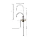 Quooker Classic Nordic Round Kran Stål