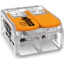 Wago Koblingsklemme 221-612 Med Åpner Transparent 2-Leder
