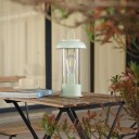 Lindby oppladbar bordlampe Yvette grønn IP44 berøringsdimmer
