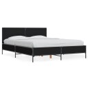  Sengeramme svart 120x200 cm konstruert tre og metall 8721102612886