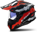 LS2 Adventurehjelm MX701 Explorer C Hvit-Rød