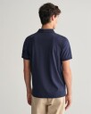 Piquéskjorte med kontrastdetaljer EVENING BLUE M