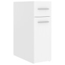 vidaXL Apotekskap hvit 20x45,5x60 cm sponplater