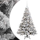 vidaXL Kunstig juletre med kuler 150 cm 150 LED-lys Varmhvit