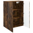 vidaXL Vegghengt skap Røkt Eik 66 x 34,5 x 90 cm Konstruert tre
