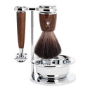 Mühle Rytmo Barbersett Pure Badger- Resin With Bowl Black