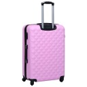 Vidaxl Hardplast Trillekofferter 2 Stk Rosa Abs