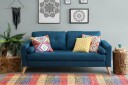 Kalmar Sofa 2 Seter   Blå