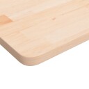  Firkantet bordplate 50x50x2,5 cm ubehandlet heltre eik 342929