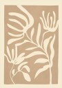 Minimal Abstract Art Plant Plakat Plakat / 30x40cm