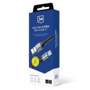 3mk Hyper Cable 3mk Hyper Cable N-SERIES USB-A / USB-C 1m 9V/2A 18W QC 3.0 / svart