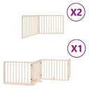 Vidaxl Hundeport Sammenleggbar 8 Paneler 640 cm Poppeltre
