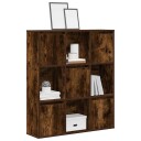 Bokhylle røkt eik 89x24x101,5 cm konstruert tre