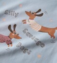Name It Genser   NmfVix   Dempet Blue/Pølsehunder   Name It   3 år 98   Genser   Lyseblå