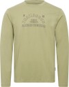 Blend Bhlandon L/S Logo Tee   OIL GREEN   XXL
