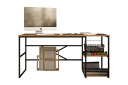 Skrivebord Vogue 160x75x160 cm med oppbevaring   Grønn