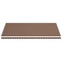vidaXL Erstatningsduk for markise brun 6x3,5 m
