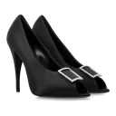 Saint Laurent Dame Sko Svart 38 1/2 EU,