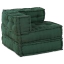 vidaXL Modulsofa-enhet 3 pcs Grønn Stoff