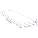 vidaXL Vegghylle 60x20x1,5 cm bambus