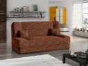 Abron 3 seters sovesofa med oppbevaring   brun