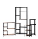 Torkelson Steel hylle Svart 110 x 29 cm Svart