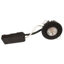 Luna Low Profile 230V 6,2W 3000K Ra95 370lm IP44 matt svart rund