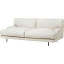 Gubi Flaneur Sofa FC 2,5 seters Ben Svart / Hot Madison 419 Off White