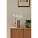 Hübsch Disc Bordlampe Khaki/ Rød/ Teksturert