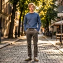 Sunspel Herre Strikkevarer Blå 2XL,