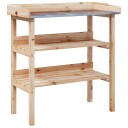  Plantebord med hyller 78x38x82,5 cm heltre gran