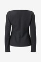 Mango Fitted Boat Neck Jacket   Grey   L
