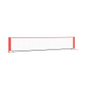 Tennisnett svart og rød 500x100x87 cm polyester