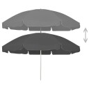 vidaXL Strandparasoll antrasitt 240 cm